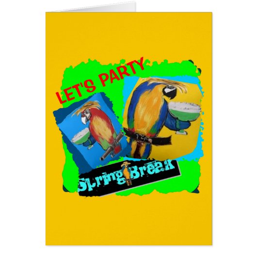 Let's Party - Parrots Cards (Front)