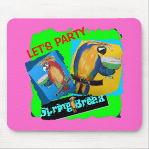 Let's Party - Parrots Mouse Pad