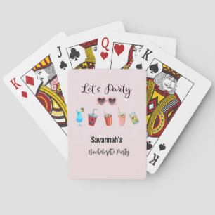 Let's Party Summer Soiree Personalized Poker Cards