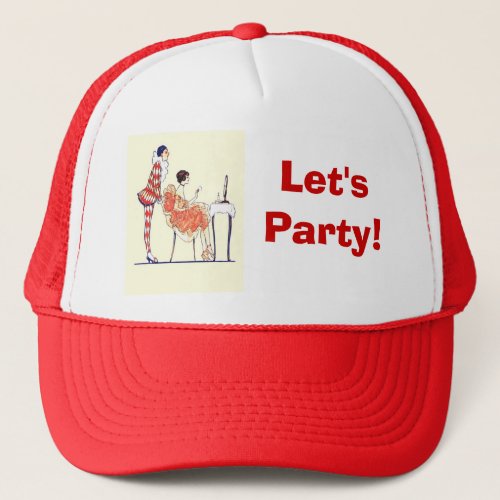 Lets party trucker hat