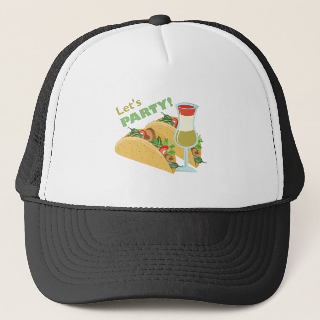 Lets Party Trucker Hat (Front)