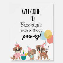 Let's Paw-ty, Dog Birthday, Puppy Party