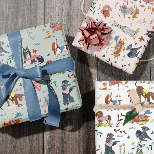 Lets Pawty Dog Puppy Birthday Party Wrapping Paper Sheets (Lets Pawty Dog Puppy Birthday Party Wrapping Paper Sheets)