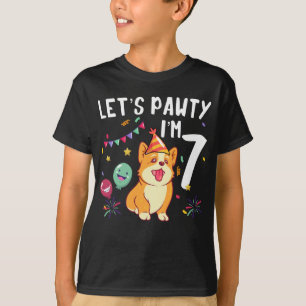 Let's Pawty I'm 4 T-Shirt