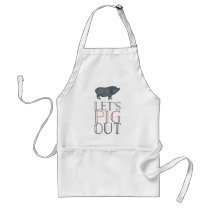 Let's Pig Out | Summer BBQ Adult Apron