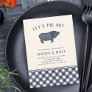 Let's Pig Out | Summer BBQ Rehearsal Dinner Invitation