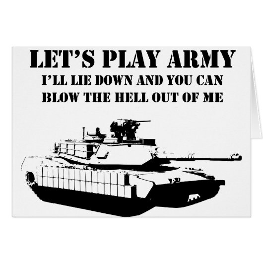 Let's Play Army Cards (Front Horizontal)