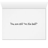 LET'S PLAY AT "40" YOU ARE STILL ON THE BALL (Inside Horizontal (Bottom))