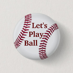 Let's Play Baseball Button