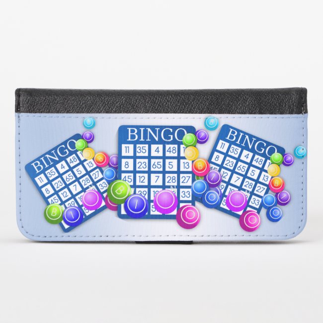 Lets Play Bingo! iPhone X Wallet Case