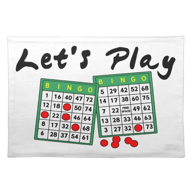 Let's Play Bingo Placemat (Front)