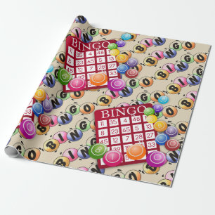 Lets Play Bingo Wrapping Paper