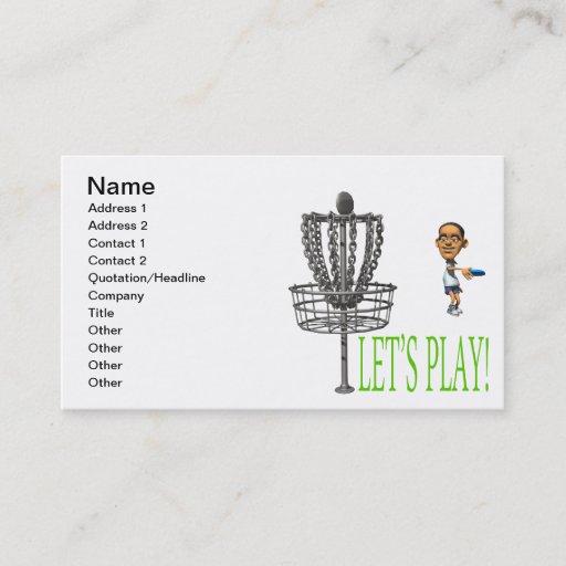 Customizable Lets Play Business Card Template