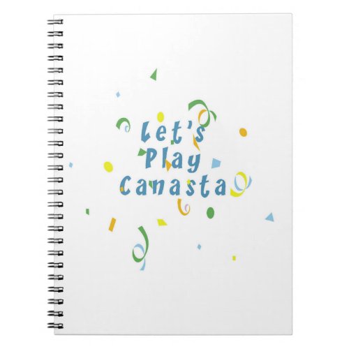 Lets Play Canasta Notebook