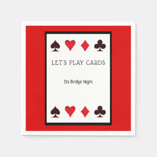 Let's Play Cards Party Cocktail Napkins