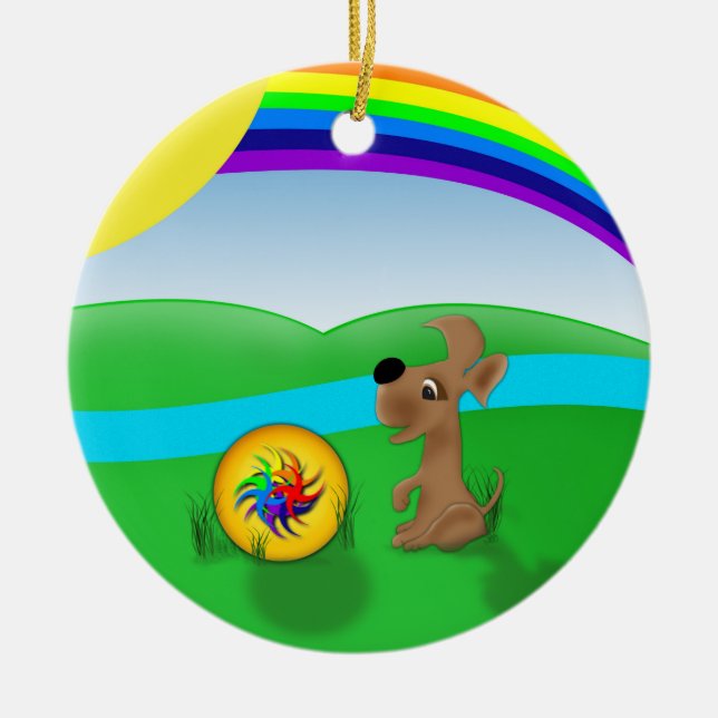 Let's Play   Ceramic Ornament (Front)