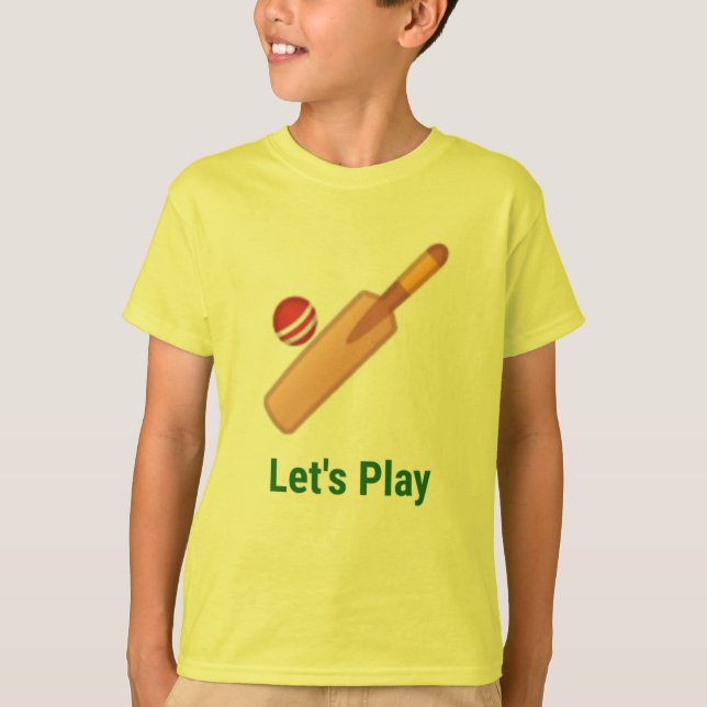 Let's play cricket T-Shirt (Front)