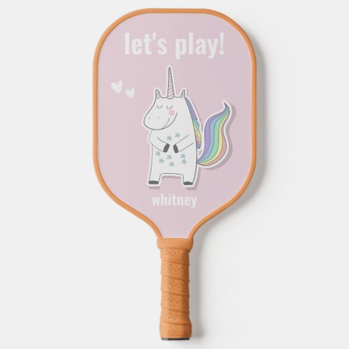 Lets Play _ Cute Kids Unicorn Pickleball Paddle