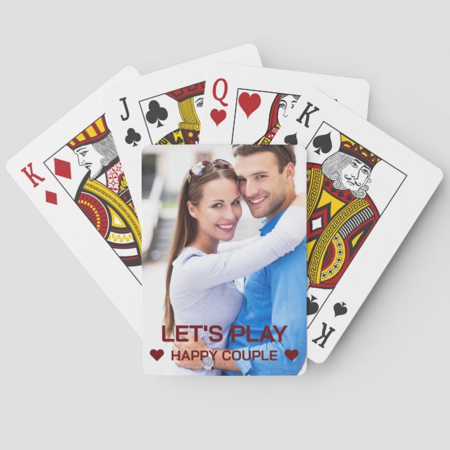 Let's Play Family Photo Playing Cards (Back)