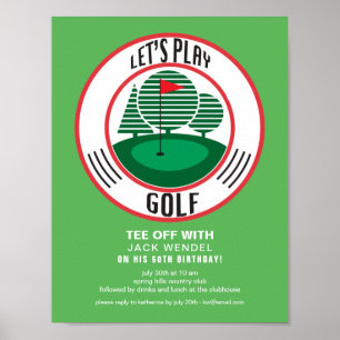 Let's Play Gold Poster