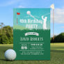 Let's Play Golf Outdoor 40th Birthday Party Invitation