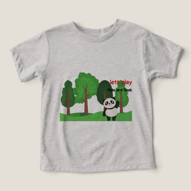 lets play hide and seek toddler t-shirt (Design Front)