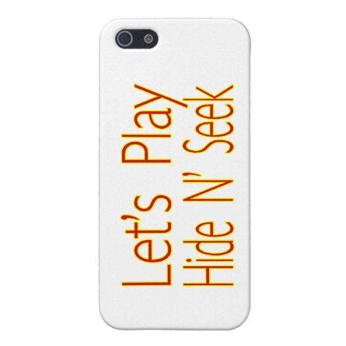 Lets Play Hide N Seek iPhone 5 Cover