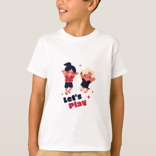 Lets play kids Tshirt