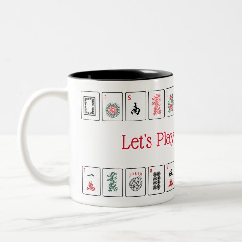 Lets Play Mah Jongg Mug