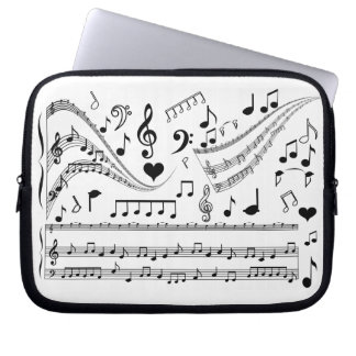 Let's play music_ laptop sleeve
