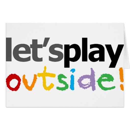Let's Play Outside! Cards (Front Horizontal)