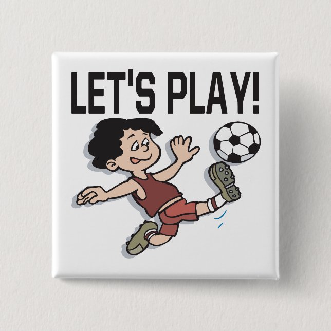 Lets Play Pinback Button (Front)