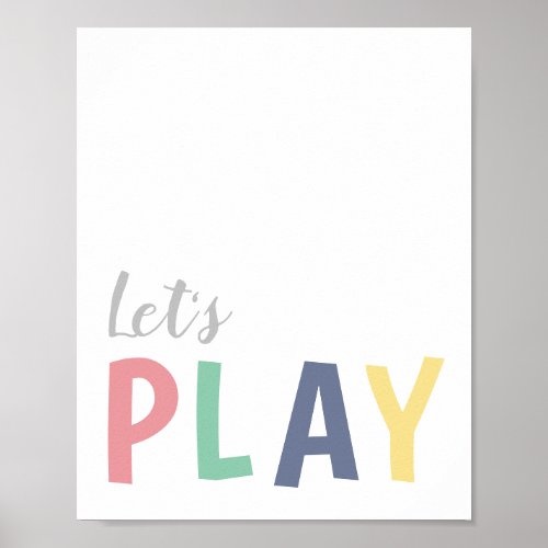 Lets Play Playroom for Girls Poster