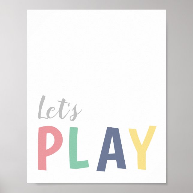 Let's Play Playroom for Girls Poster (Front)