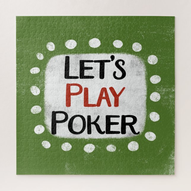 Let's Play Poker Jigsaw Puzzle (Vertical)