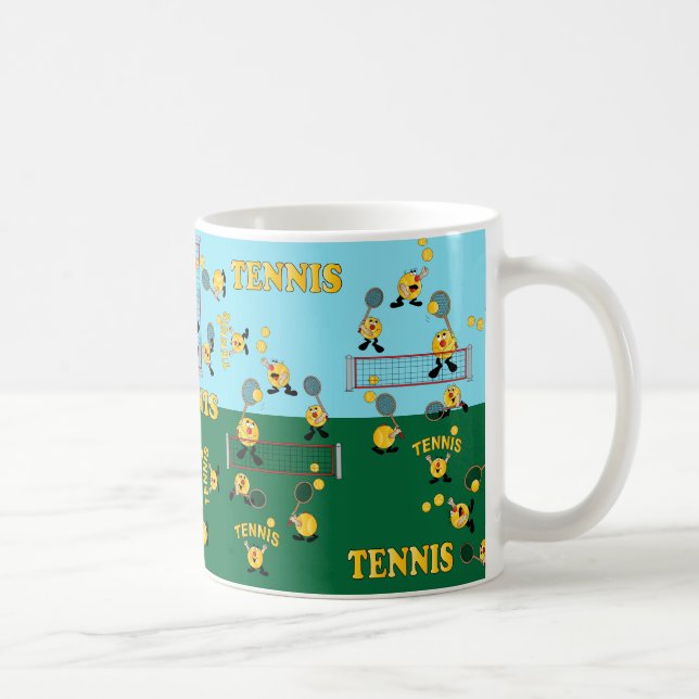 Let's Play Tennis Coffee Mug (Right)