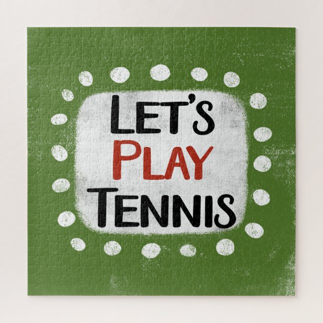 Let's Play Tennis Jigsaw Puzzle (Vertical)