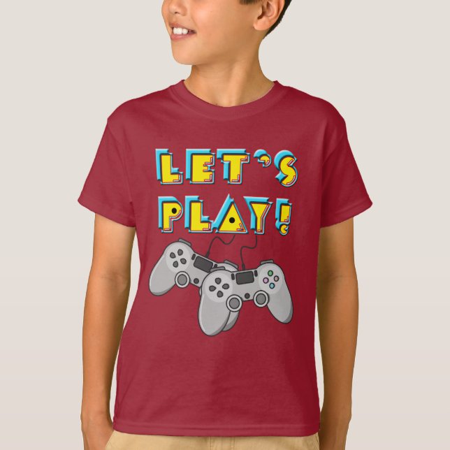 Let's Play - Video Games Day T-Shirt (Front)