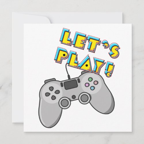 Lets Play Video Games  Invitation