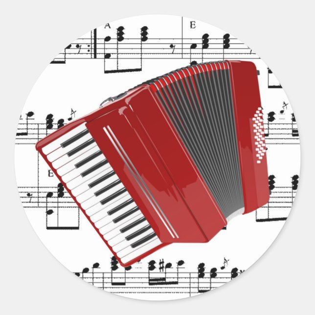 Let's Polka Classic Round Sticker (Front)