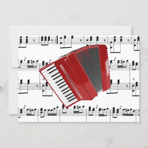 Lets Polka Red Accordion Card