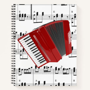 Let's Polka, Red Accordion, Notebook