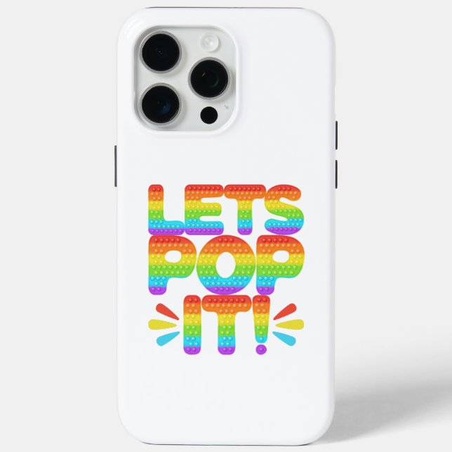 Lets Pop It Case-Mate iPhone Case (Back)