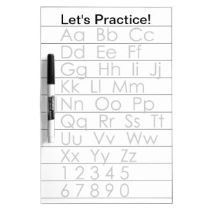 Let's Practice Writing Dry Erase Board