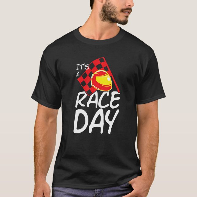Lets Race Go Kart Racing Kart T-Shirt (Front)