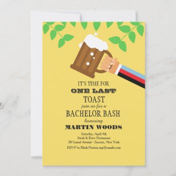 Let's Raise A Few Beers Invitation by CottonLamb at Zazzle