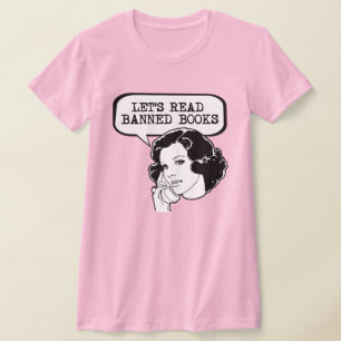 Let's Read Banned Books Retro T-Shirt
