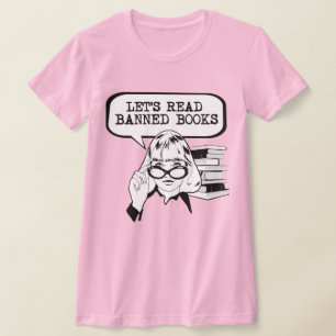 Let's Read Banned Books Retro T-Shirt