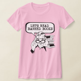 Let's Read Banned Books Retro T-Shirt