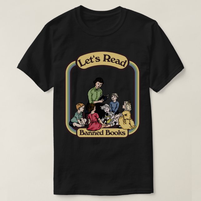 Lets Read Banned Books T-Shirt (Design Front)